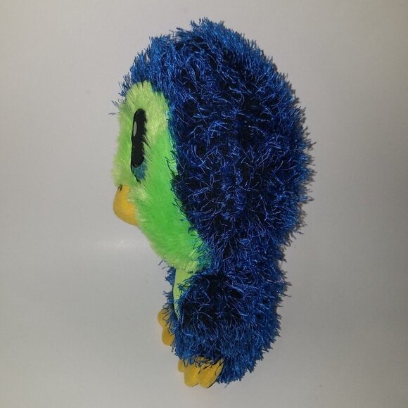 Fiesta Buzz Blue Green Spiky Penguin Bird Plush 10.5" Stuffed Animal Toy Lovey - Picture 4 of 7